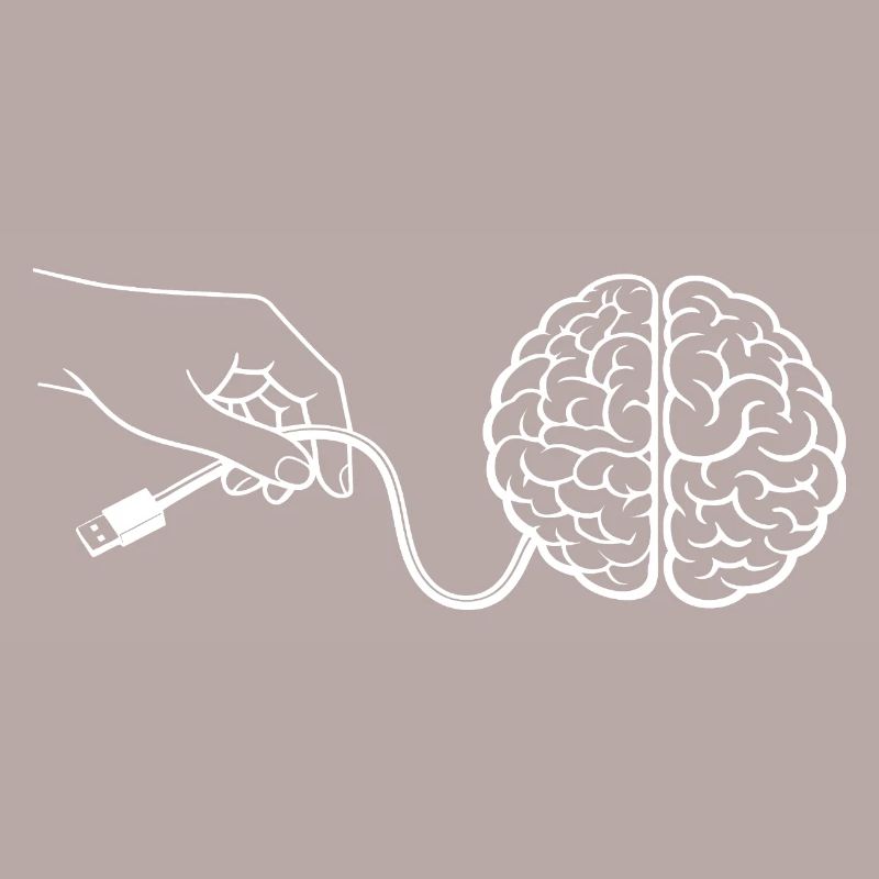 Brain Head Cable Connector Artificial Intelligence