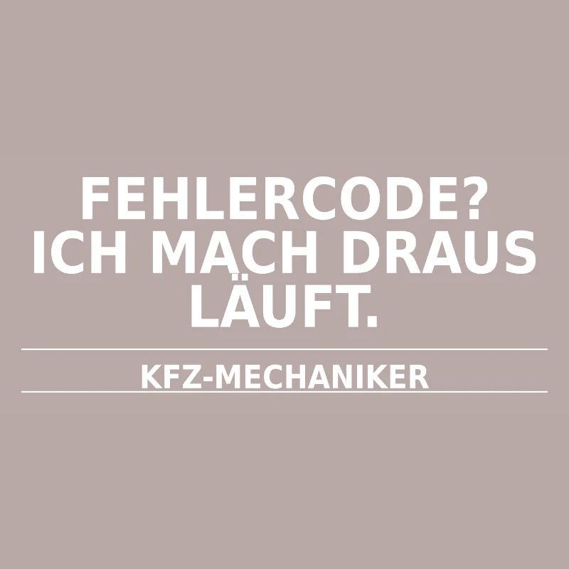 Car mechanic – error code? I do it all the time