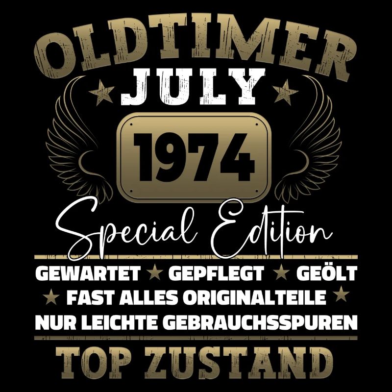 Oldtimer Juli 1974 48. Geburtstag Geschenk Herren