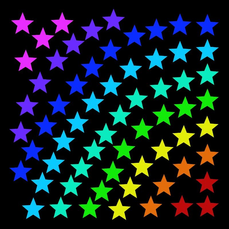 Sterne bunt Regenbogen Geschenkidee