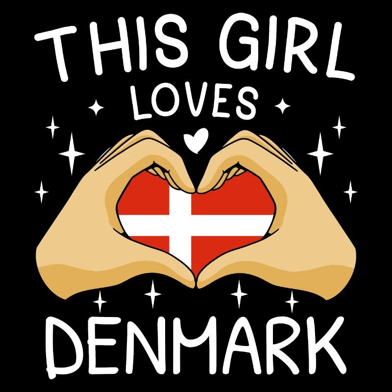Danemark drapeau Scandinavie Drapeau danois coeur