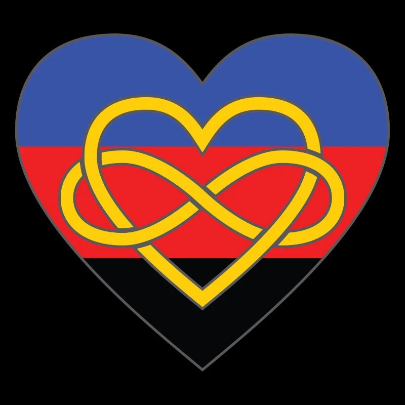 Polyamory Infinity Heart Pride