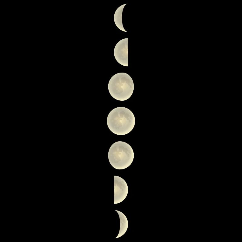 Lune Lune Lune Lune Demi Lune Quart de Lune