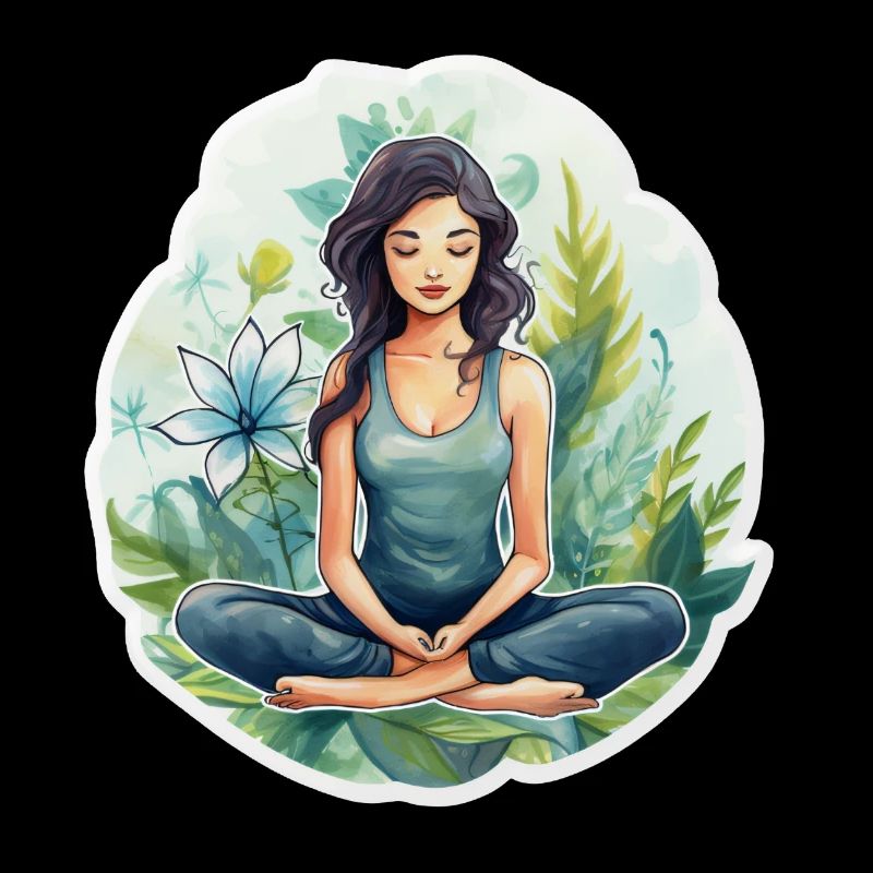 Young woman meditating