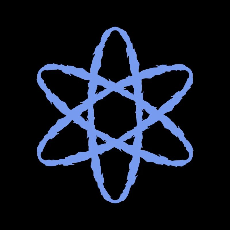 Atom symbol nuclear power