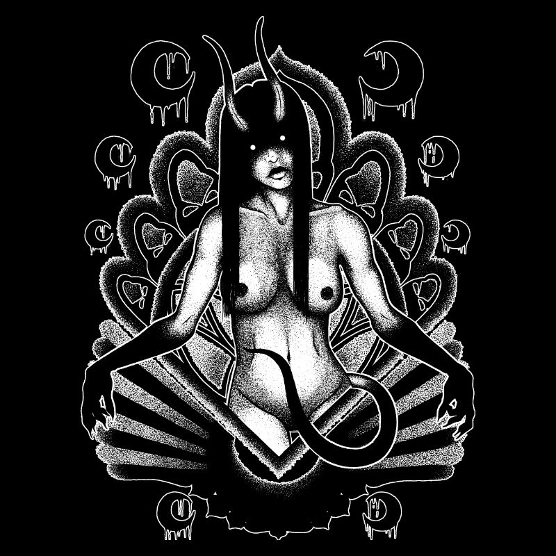 Dämonenmädchen - Schwarze Version