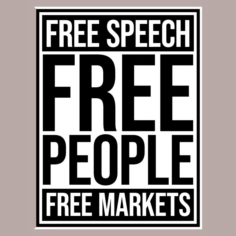 Marché de la liberté d’expression Peuple Libertarian Freedom Logo