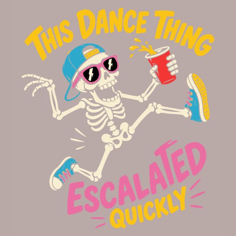 Dancing Skeleton Escalated Quickly Party