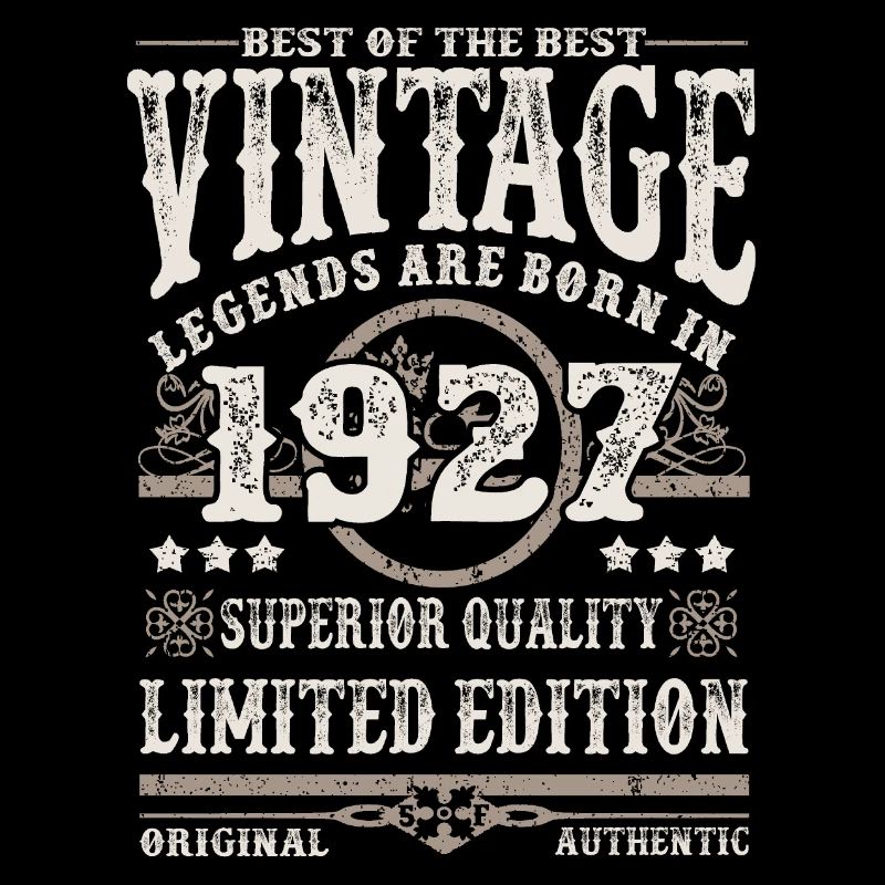 Legends are born in 1927