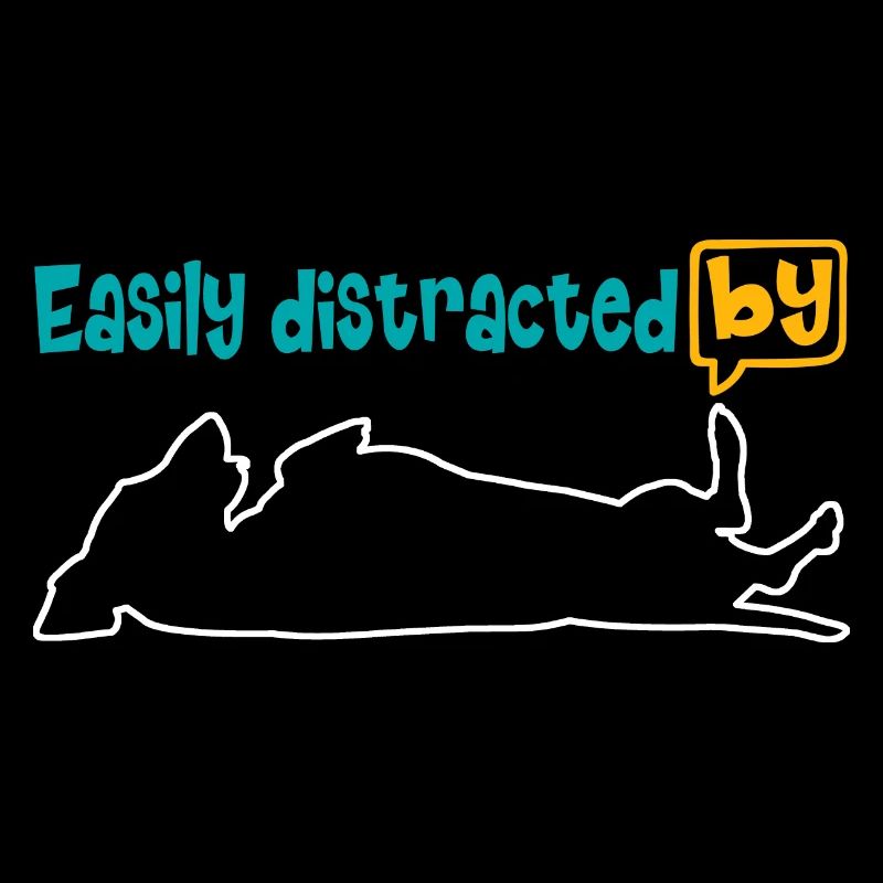 Enthousiaste à propos du teckel, facilement distrait par le teckel.