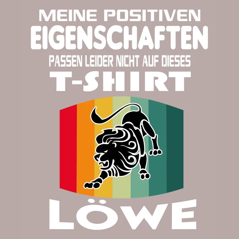 Geburtstag Sternzeichen Retro Löwe