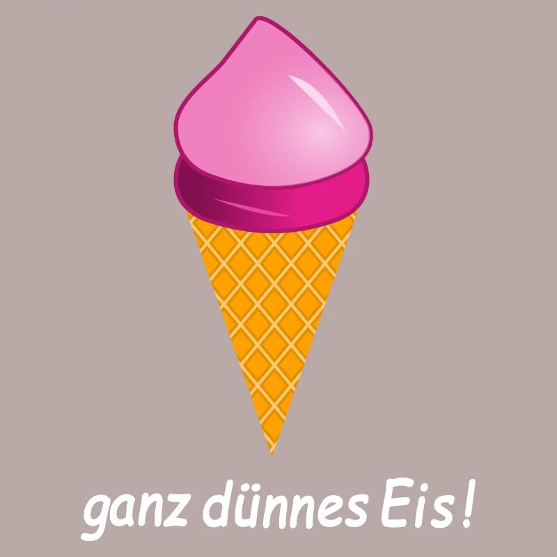 ganz dünnes Eis Eiscreme