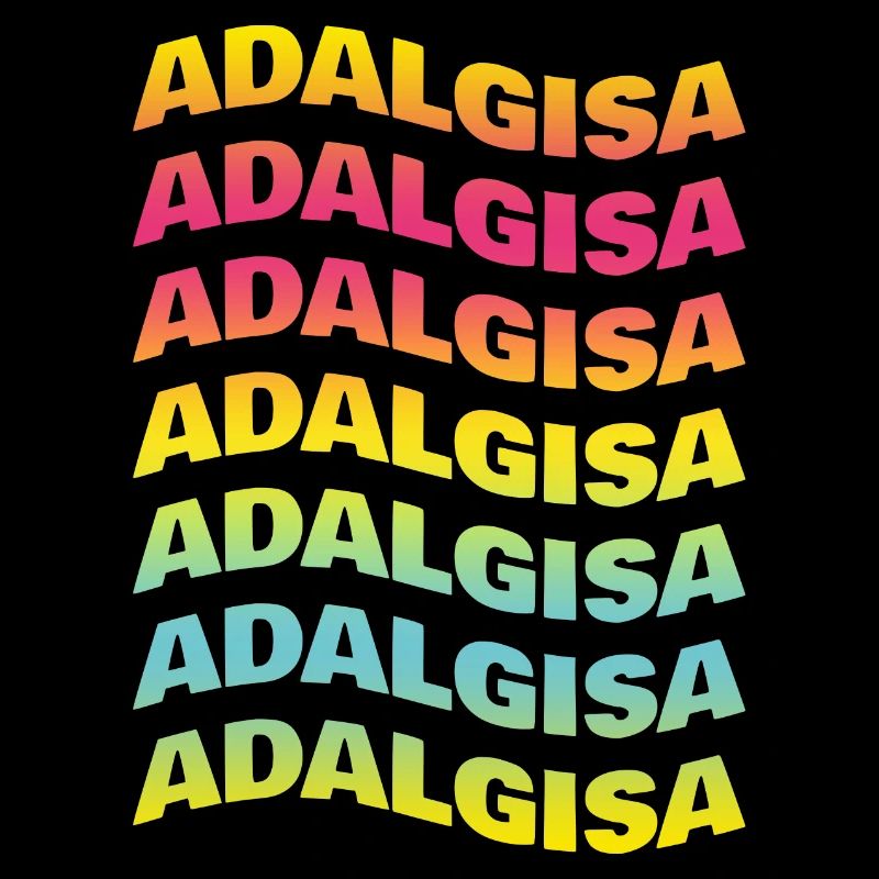 Adalgisa tshirt texte vague effet t-shirt-