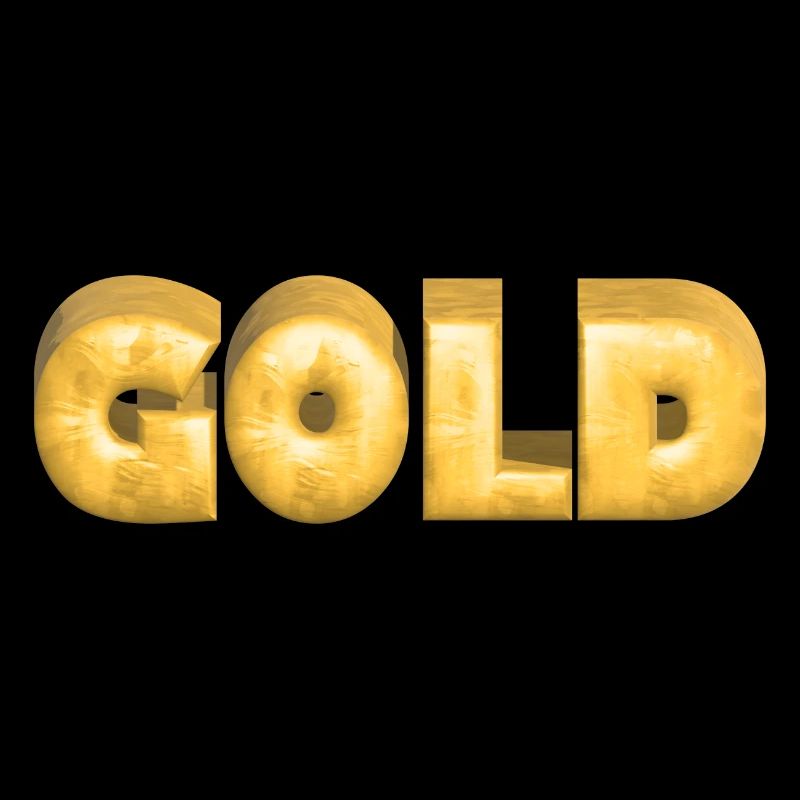 GOLD gold Gold Text Font Bars