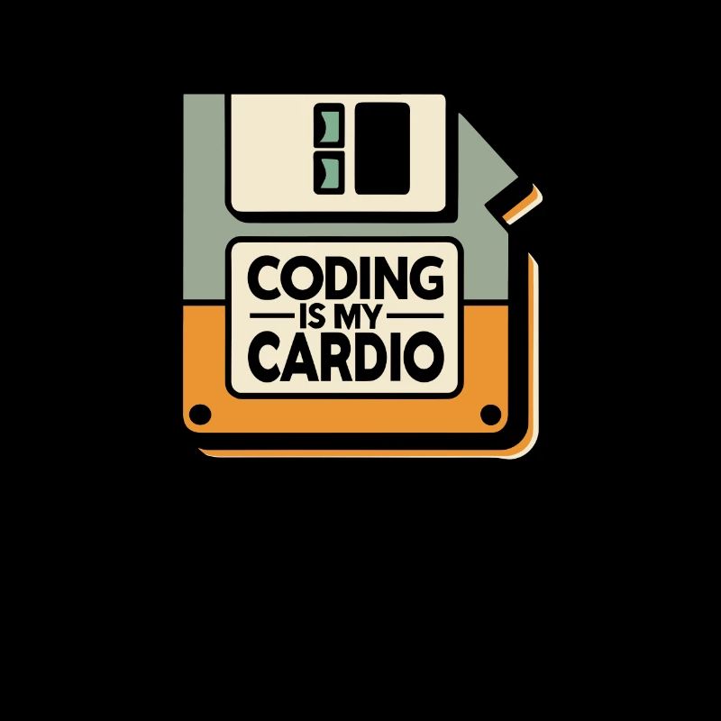 Coding Is My Cardio | Retro Hacker Style