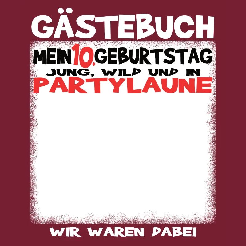 10. Geburtstag Mädchen & Junge Gästebuch