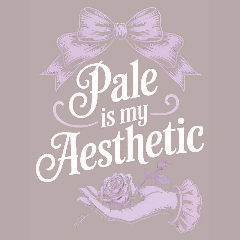 Pale Aesthetic Script with Bow