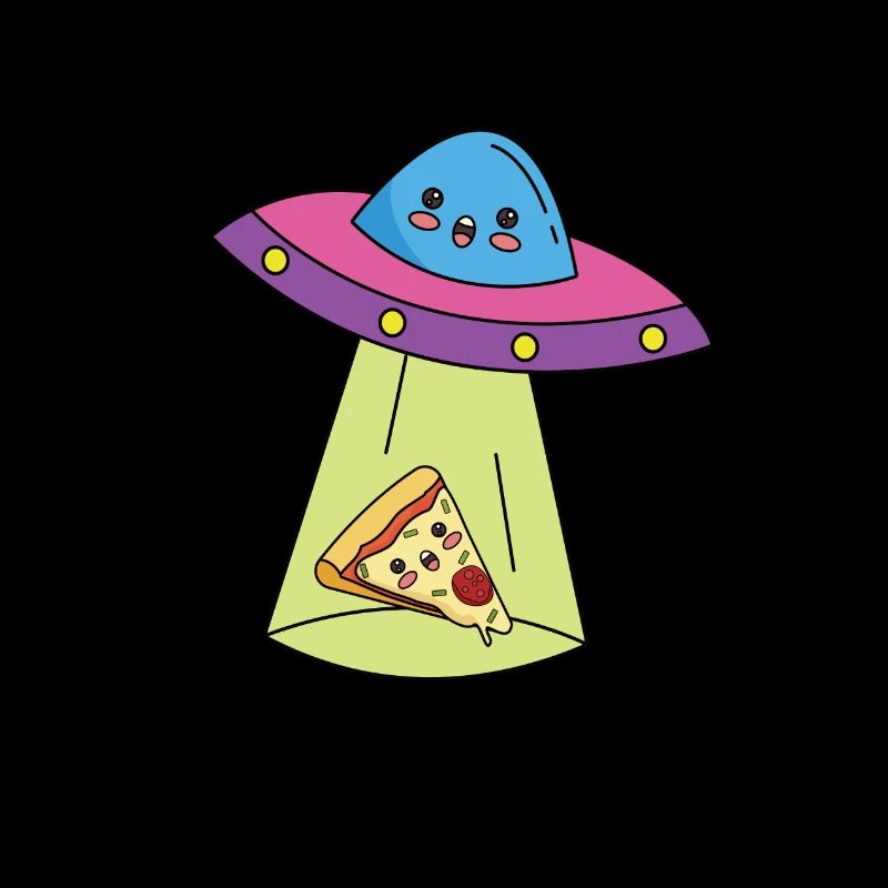 Ufo Pizza Comic Filles mignonnes mecs