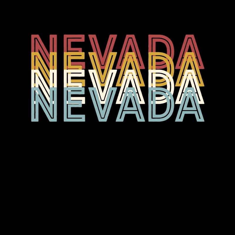 US 70s Retro State Vintage Nevada
