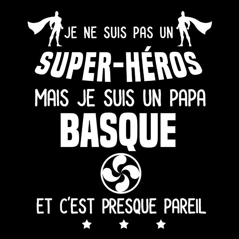 papa basque lauburu croix super héros papa basque