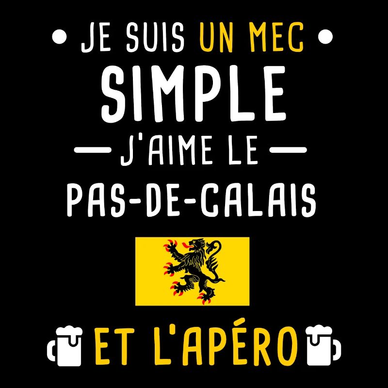 pas-de-calais drapeau apéro mec simple