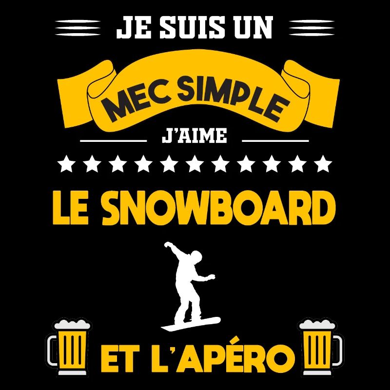 snowboard apéro mec simple