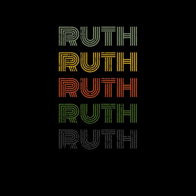 70s Retro Name Vintage Personalized Ruth