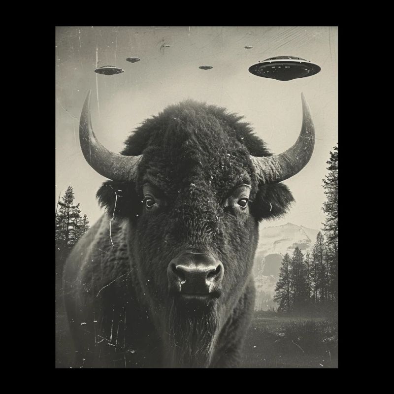 Selfie - Alien Selfie Bison UFO