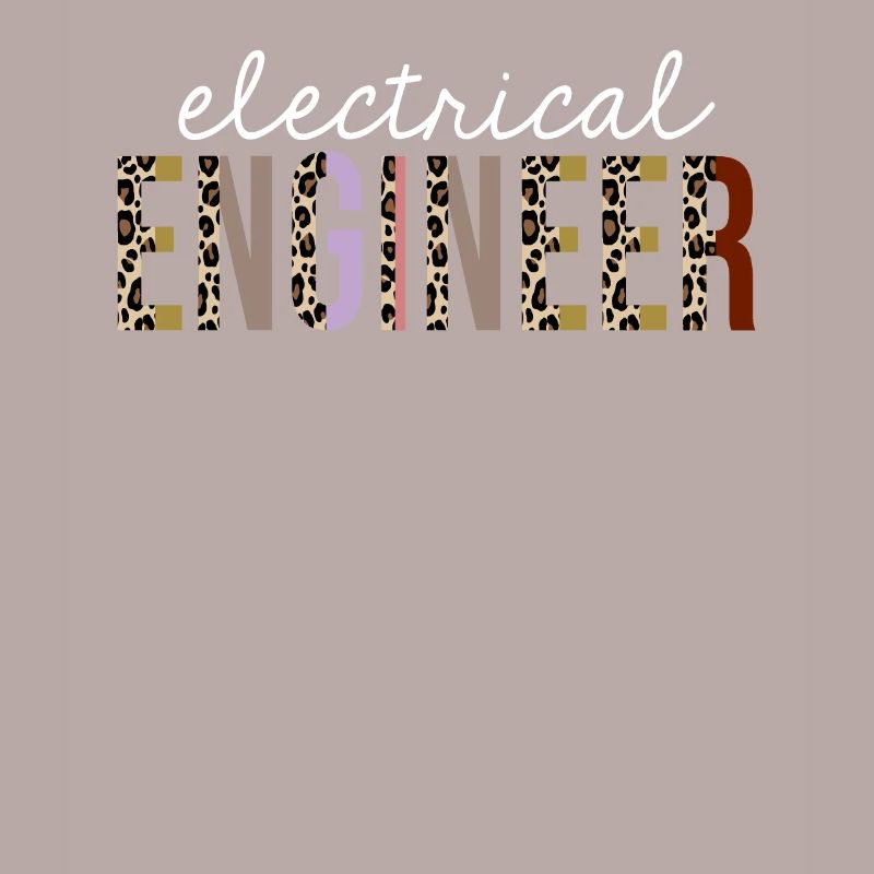 Electrical Engineer Leopard Print Funny Gift