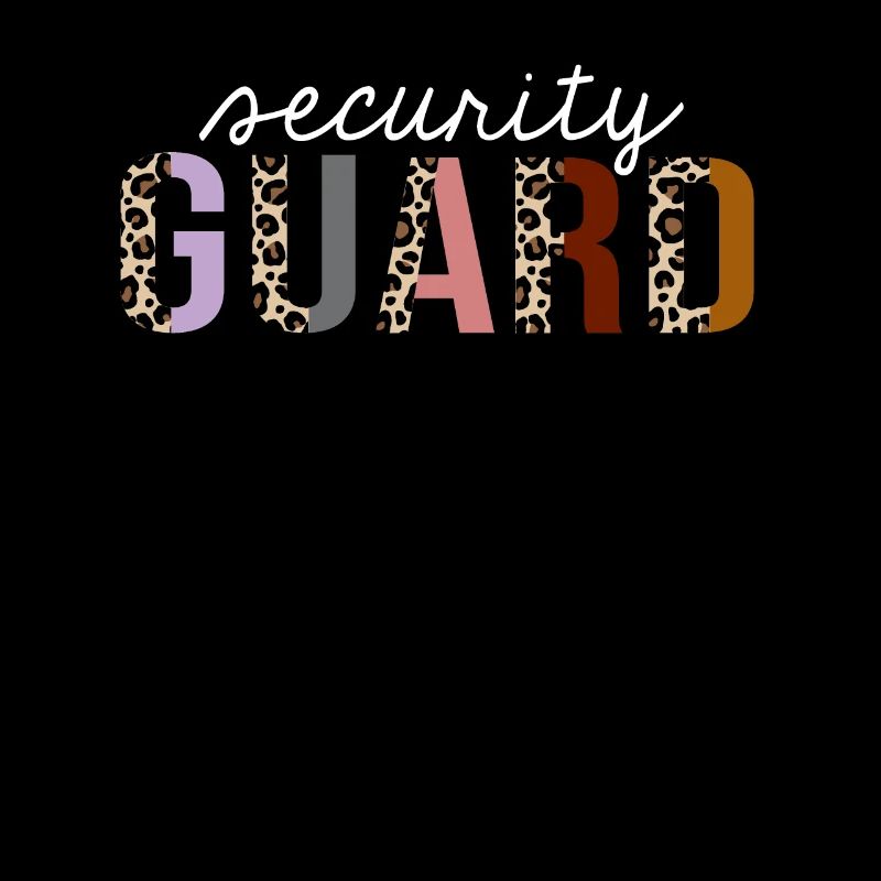 Security Guard Leopard Print Funny Gift