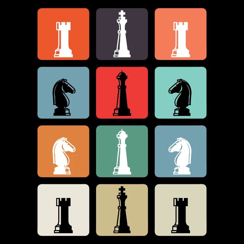 Schachfiguren Vintage