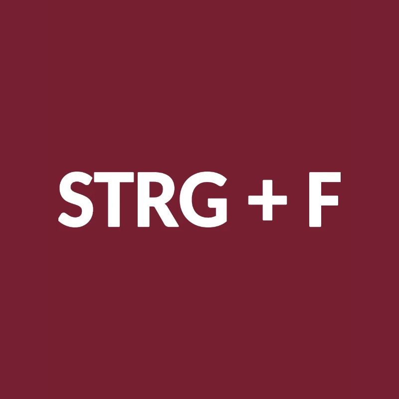 Ctrl + F - Search Function Shortcut Design