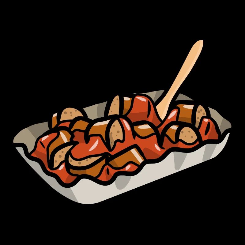 Comic Currywurst Bratwurst Curry & Ketchup Sauce