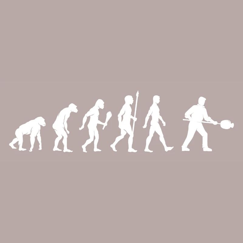 Lustige Glasbläser Evolution Glaser Geschenkidee