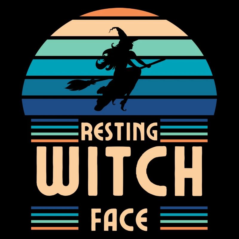 Resting Witch Face Retro
