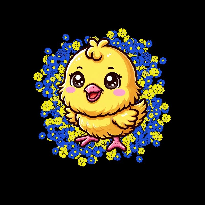 Fleurs de poussin de Pâques Fleurs de fleurs