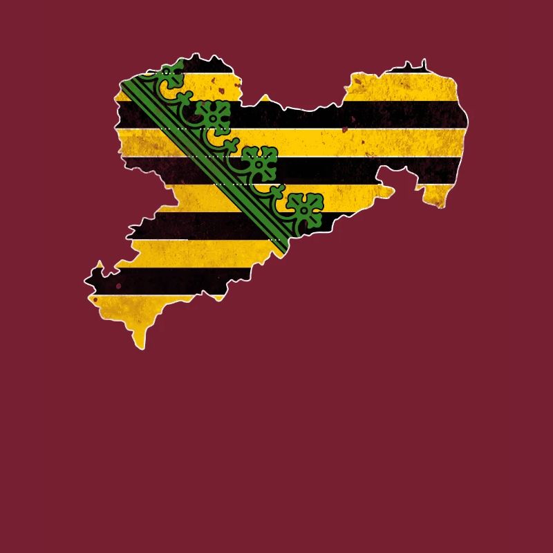 Saxony map logo motif