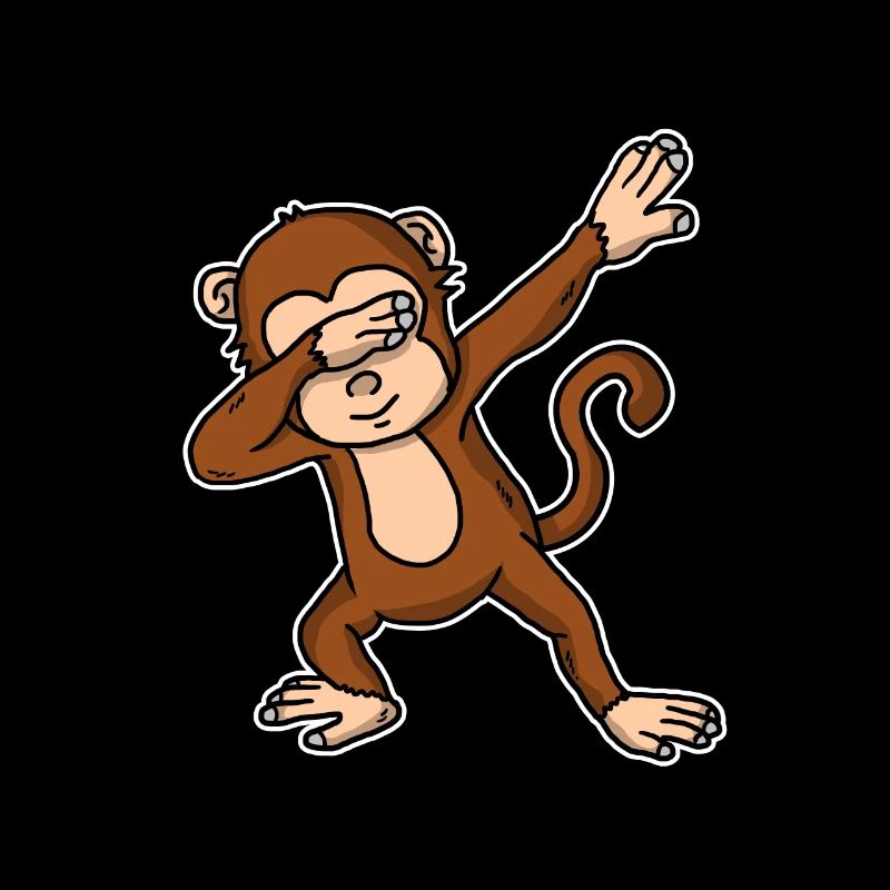 Lustiges Dabbing Affe Geschenk
