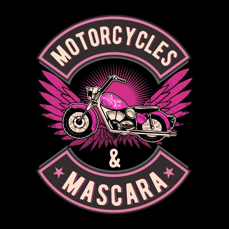 Motorräder Maskara Mädchen Biker Motoradfahren
