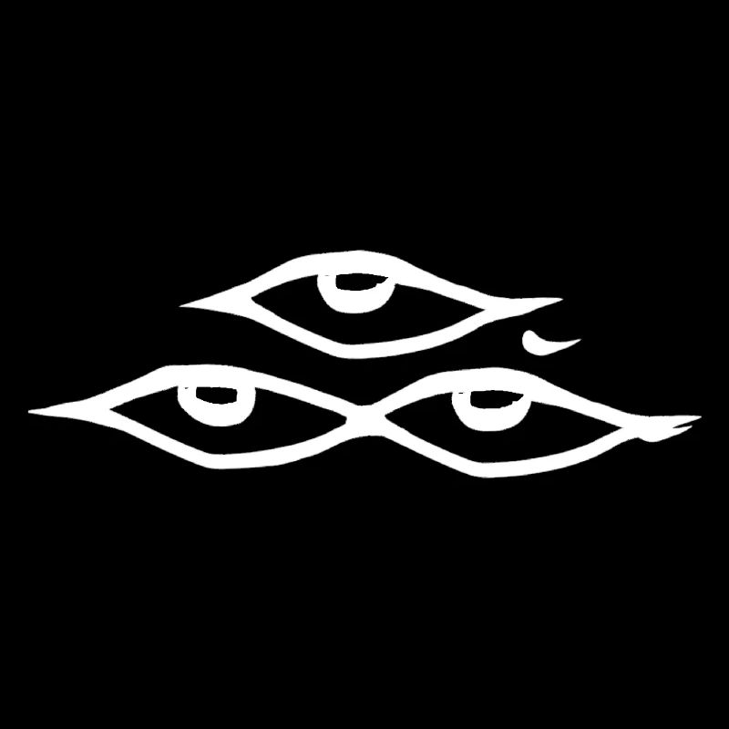 Crazy about eyes white logo
