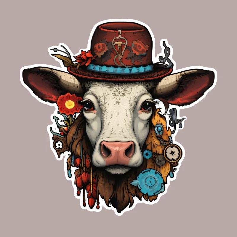 Vache Forêt-Noire Steampunk