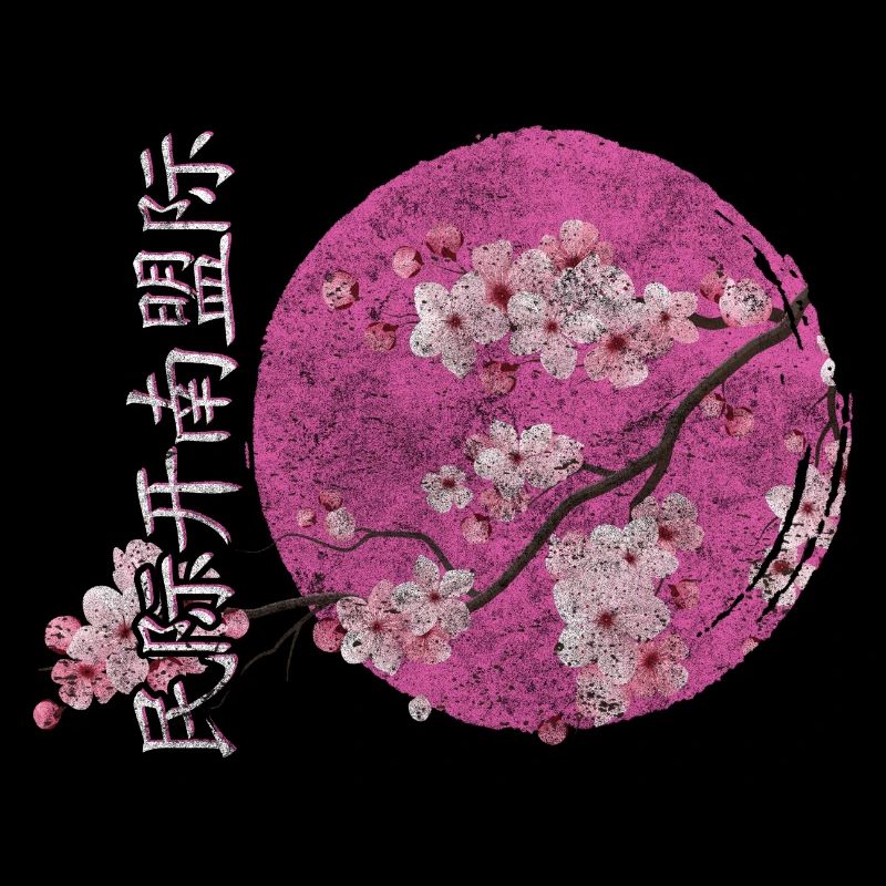 Japan Kirschblüten Fest Aufbruch Rosa