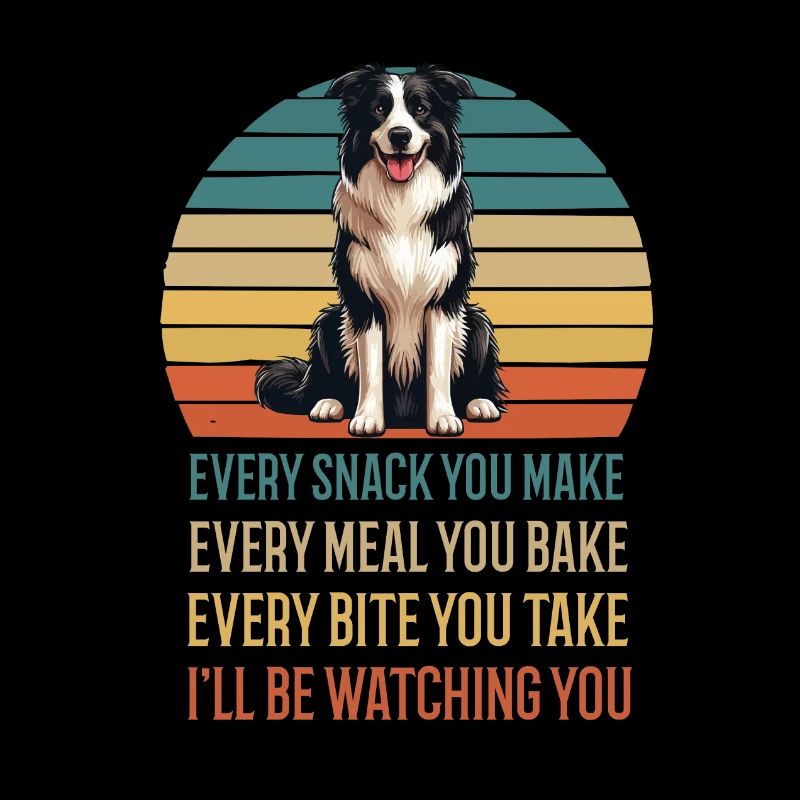Chaque collation que vous préparez Border Collie