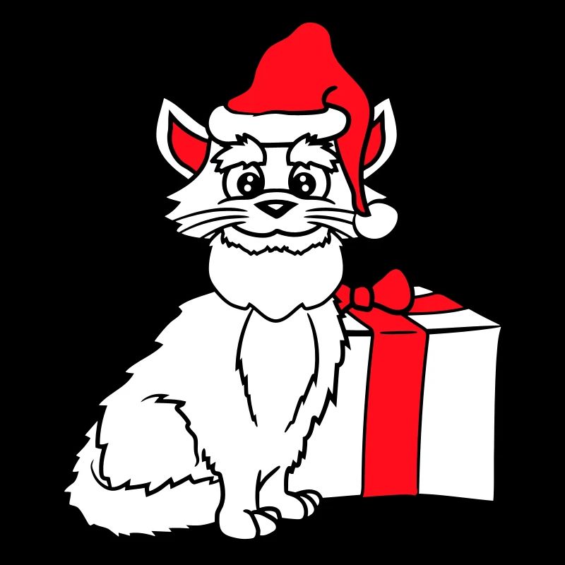 Weihnachtsmann Katze Winter Weihnachten Geschenk