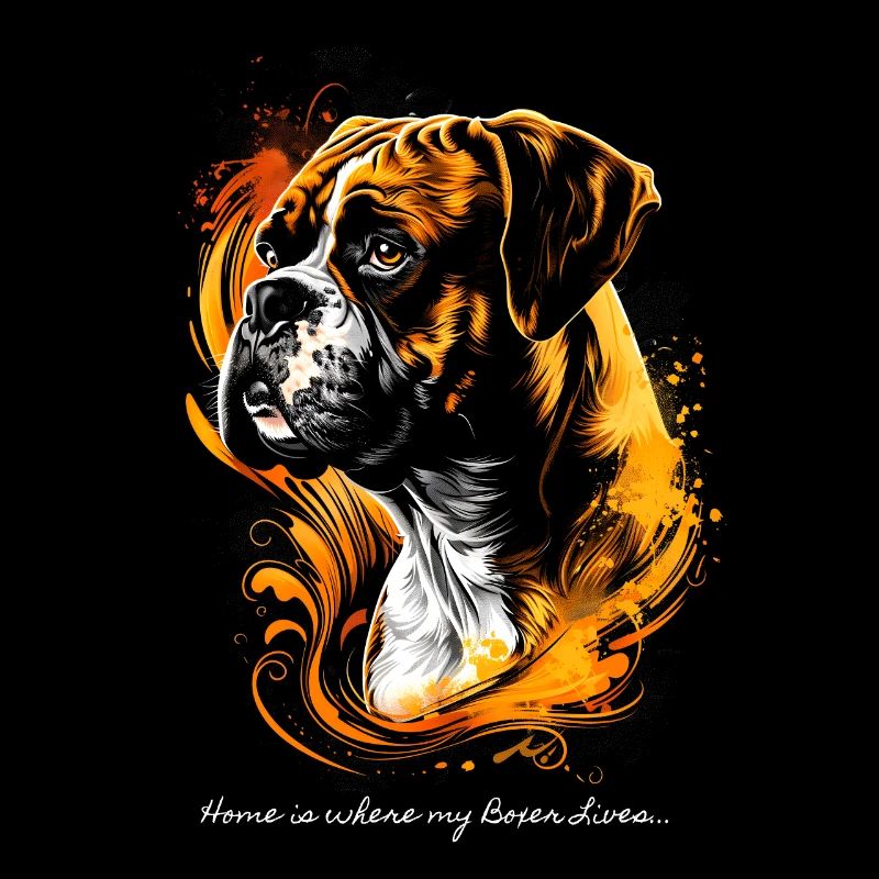 C’est chez moi que vit mon Boxer...