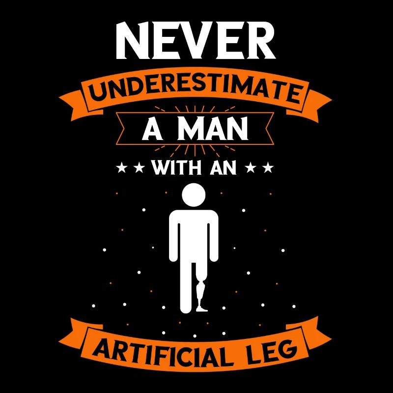 Artificial leg design for leg prostheses