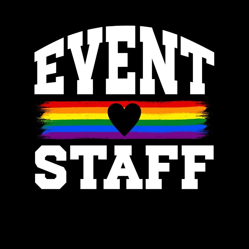 Event Staff Front Design Party Crew Pride LGBT