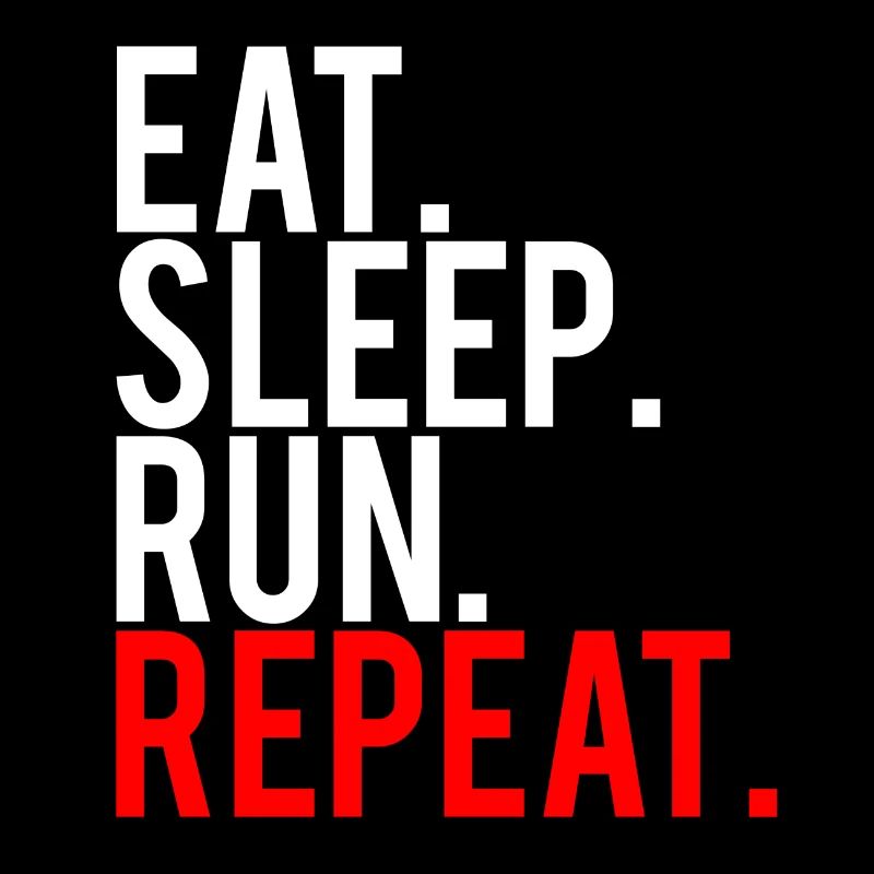 Eat Sleep Run Repeat Jogging Design