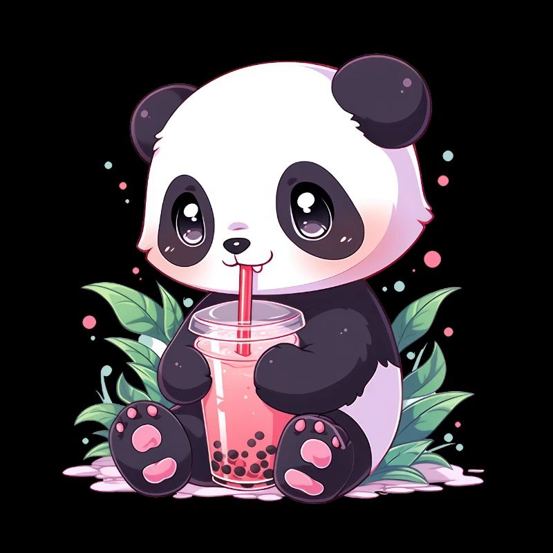 Kawaii Panda bubble tea boba tea