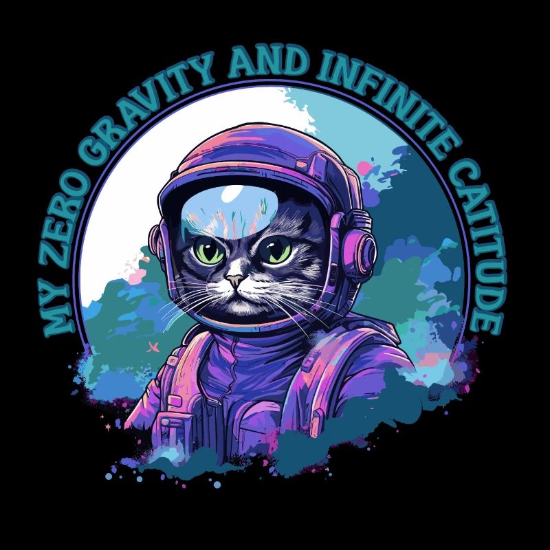 Chat astronaute Bengal confiant